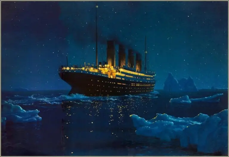 Titanic kurs mod isbjerget