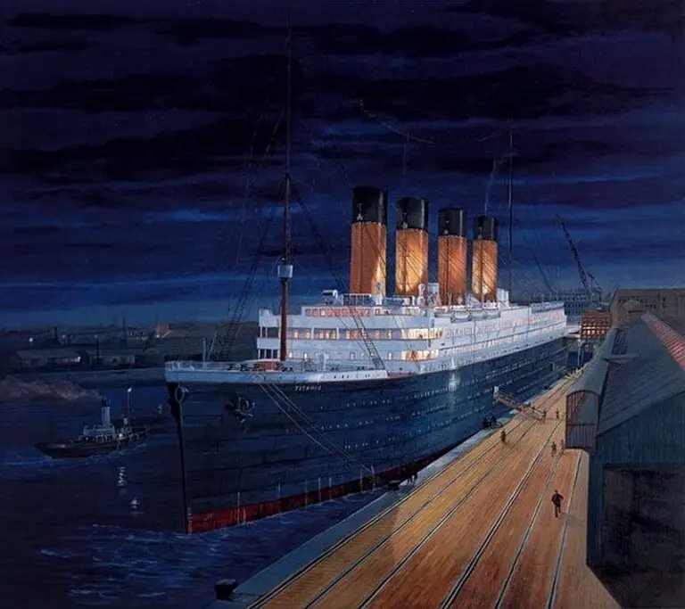 titanic ankomst til Southhampton
