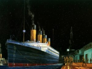 Titanic ankommer til Southampton